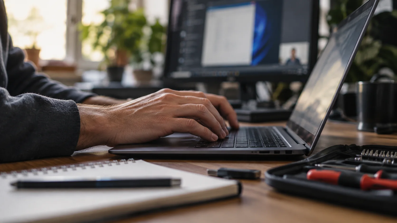 Oddaljena IT-podpora uporabniku na prenosnem računalniku